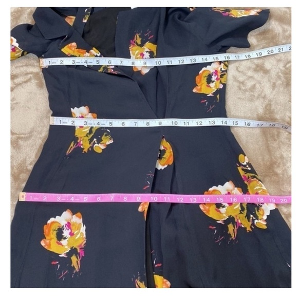 A.L.C. Lucia Floral Print Silk Cold Shoulder Dress NWOT - Picture 4 of 8